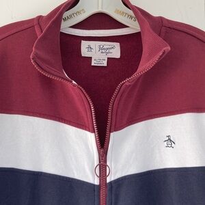 Penguin Burgundy and Navy Track Jacket XL
